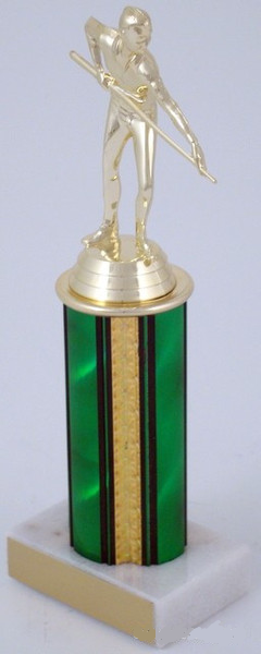 Billiards Trophy on 4" Column-Trophies-Schoppy's Since 1921