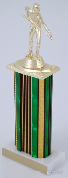 Billiards Trophy on 6" Wide Column-Trophies-Schoppy&