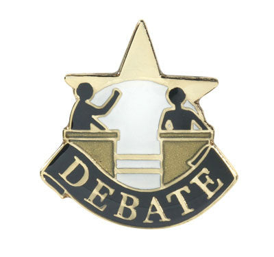 Debate Achievement Lapel Pins-Pin-Schoppy&
