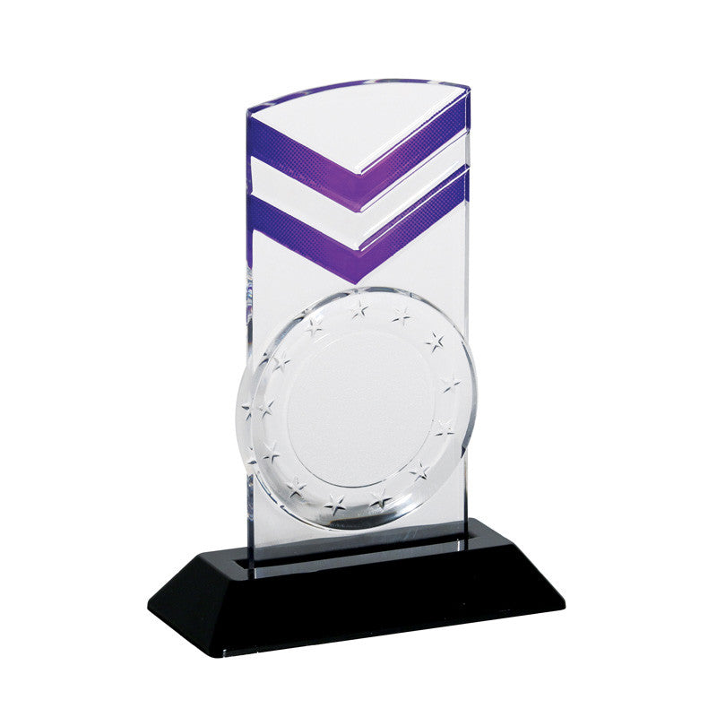 Victory Acrylic 2" Holder With Black Base-Glass & Crystal Award-Schoppy&
