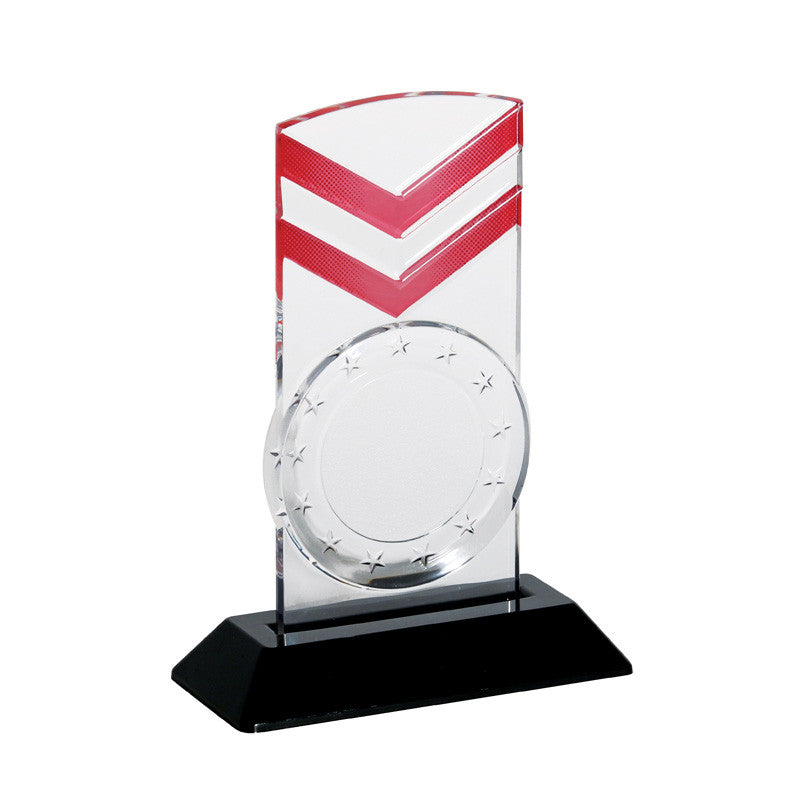 Victory Acrylic 2" Holder With Black Base-Glass & Crystal Award-Schoppy&