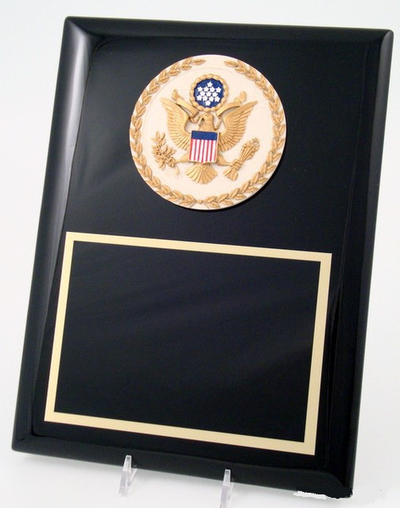 Black Plaque Piano Finish, Great Seal of U.S.-Plaque-Schoppy's Since 1921