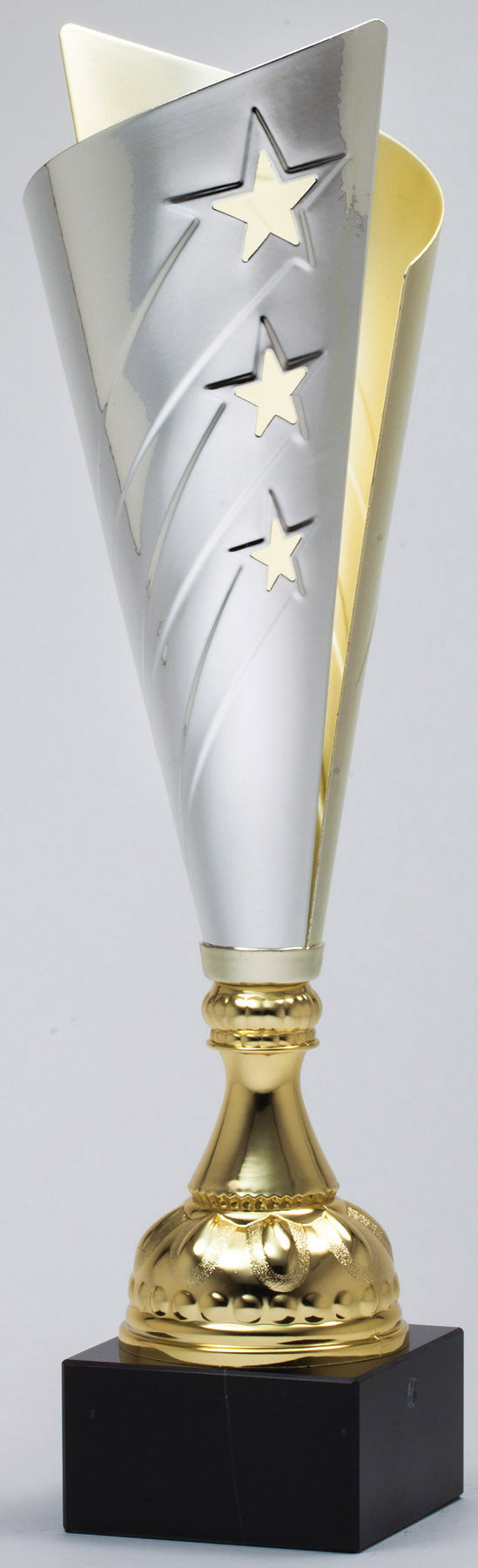 Modern Angled Metal Gold Cup-Trophy-Schoppy&