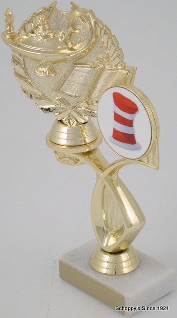 Academic Trophy With Hat Logo in Offset-Trophy-Schoppy&