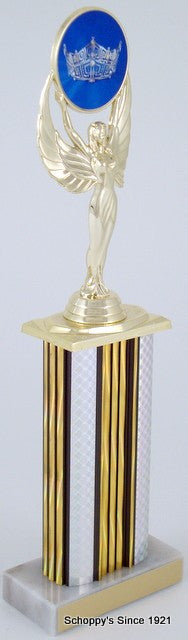 Achievement Trophy with Full Color Crown - Large-Trophy-Schoppy&