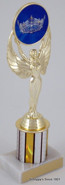 Achievement Trophy with Full Color Crown - Small-Trophy-Schoppy&
