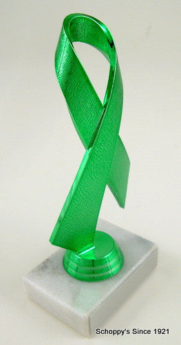 Awareness Ribbon Trophy on Black Round Base-Trophies-Schoppy&