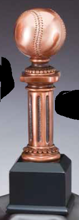 Baseball Electroplated Pedestal Resin Trophy-Trophies-Schoppy&