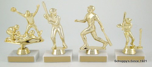 Triple Action Baseball Trophy-Trophies-Schoppy&