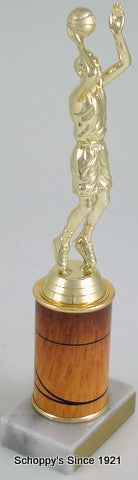 Basketball Trophy with Custom Round Column-Trophies-Schoppy&