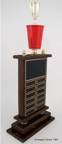 Beer Pong Perpetual Trophy-Trophies-Schoppy&