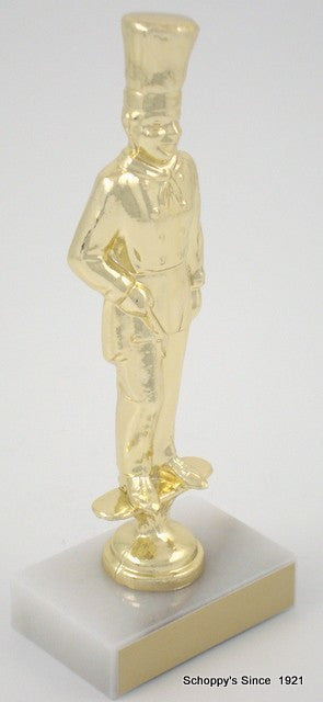 Chef Trophy Metal Figure on Marble base-Trophies-Schoppy&