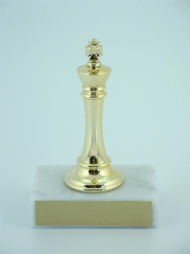 Chess King Trophy on Marble Base-Trophies-Schoppy's Since 1921