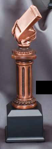 Whistle Electroplated Pedestal Resin Trophy-Trophies-Schoppy's Since 1921