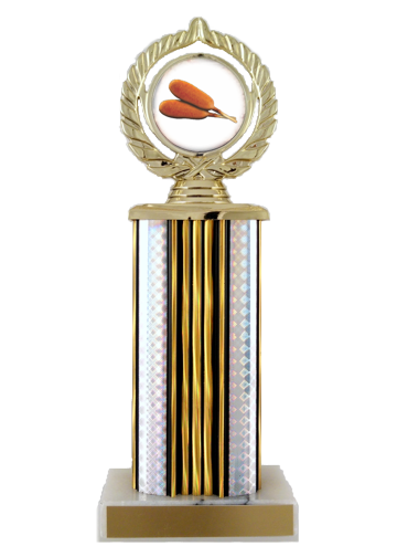 Corn Dogs Logo Trophy on Wide Column-Trophies-Schoppy&