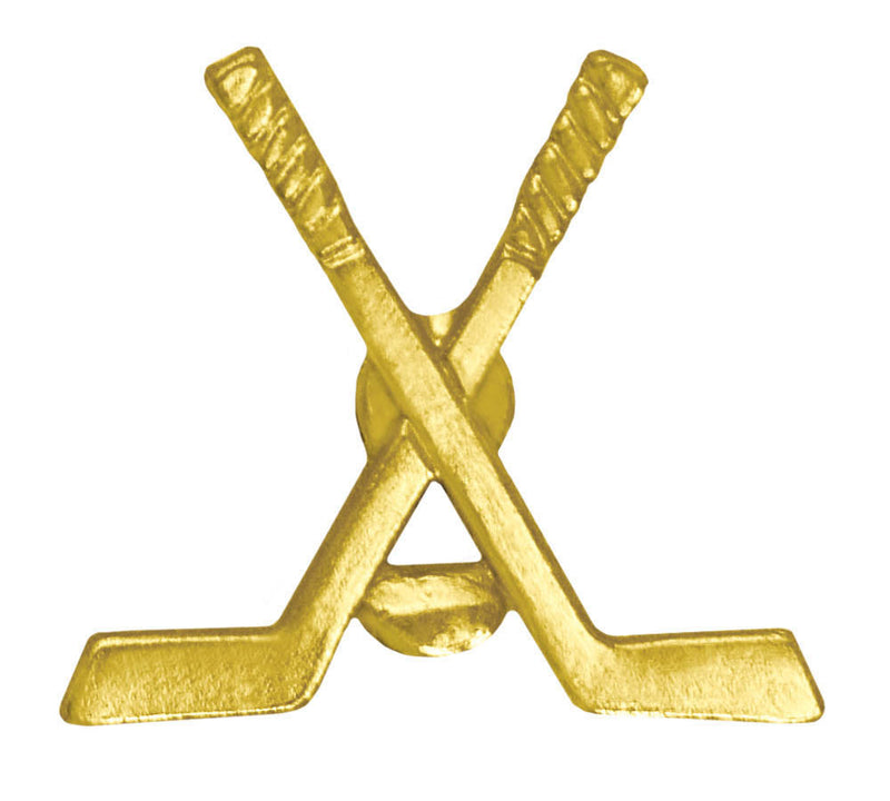 Crossed Hockey Sticks Chenille Pin-Pin-Schoppy&