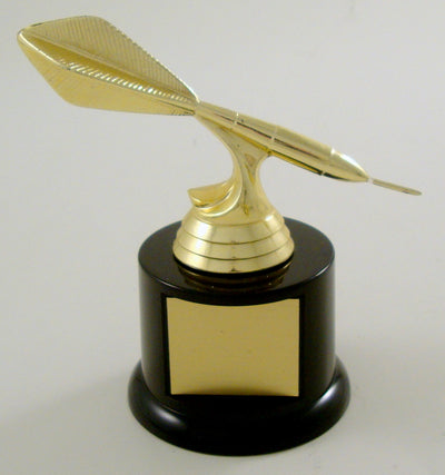 Dart Figure Trophy On Black Round Base-Trophy-Schoppy's Since 1921