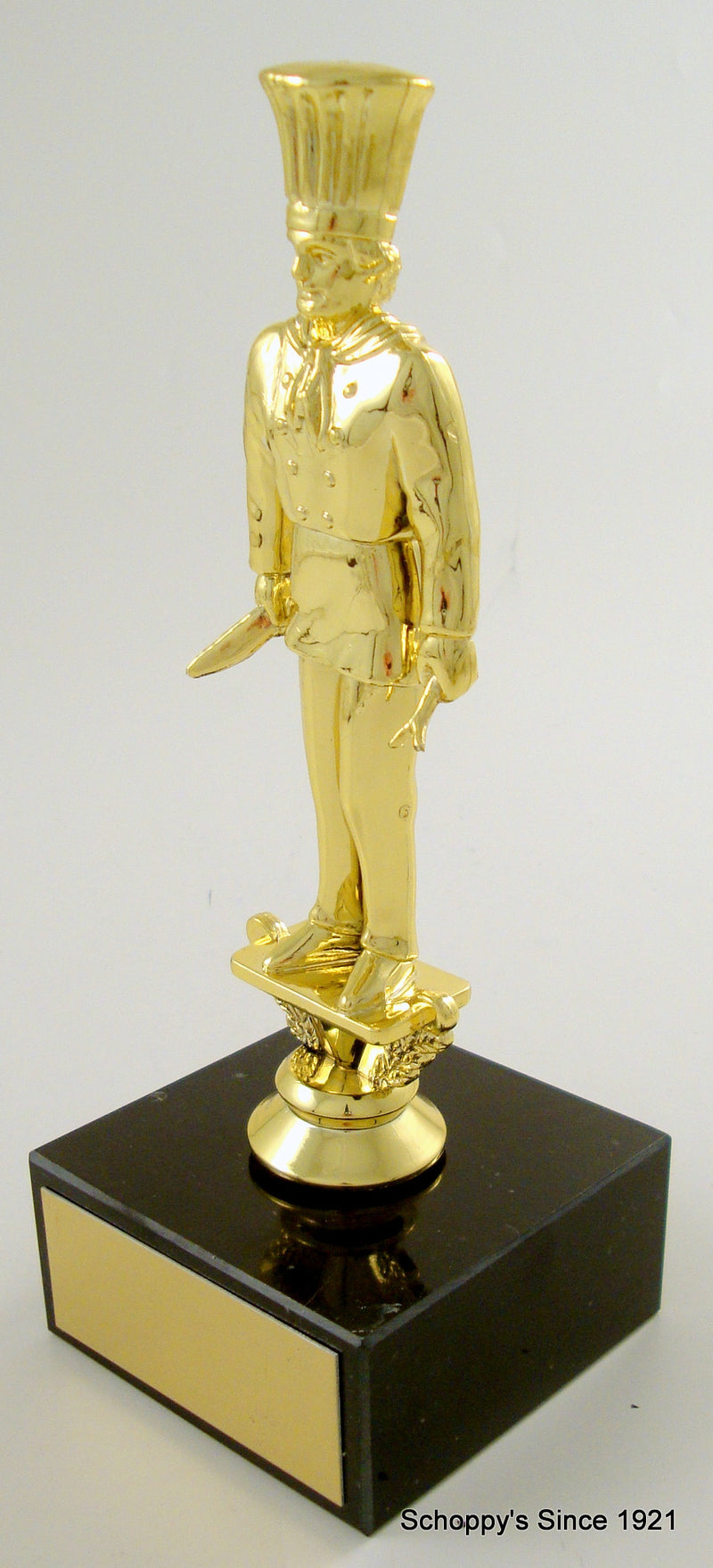 Chef Trophy Figure on Black Marble base-Trophies-Schoppy&