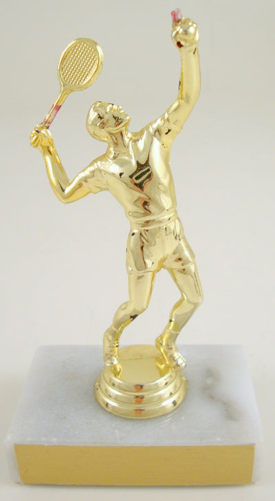Tennis Trophy on Marble Base-Trophies-Schoppy's Since 1921