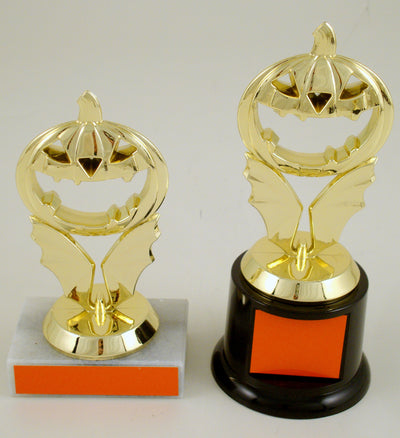 Halloween Pumpkin on Bat Trophy-Trophy-Schoppy's Since 1921