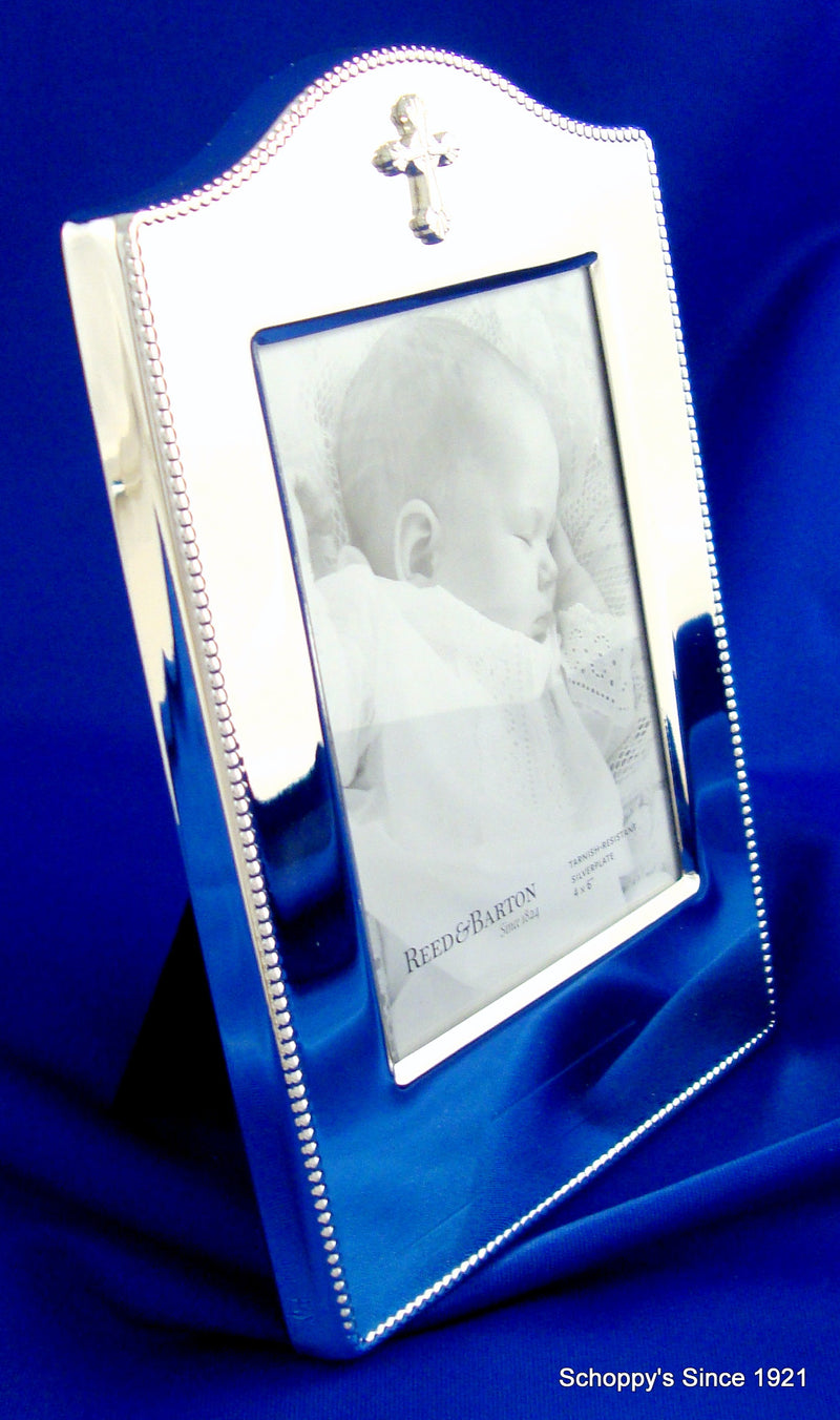 Abbey Silverplate Birth Record Frame 4" x 6"-Frame-Schoppy&
