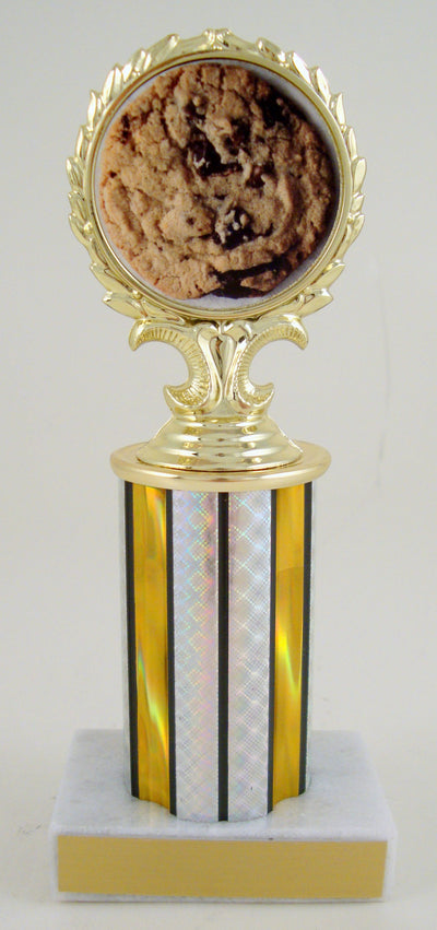 Cookie Logo Trophy On Round Column and Marble Base-Trophy-Schoppy's Since 1921