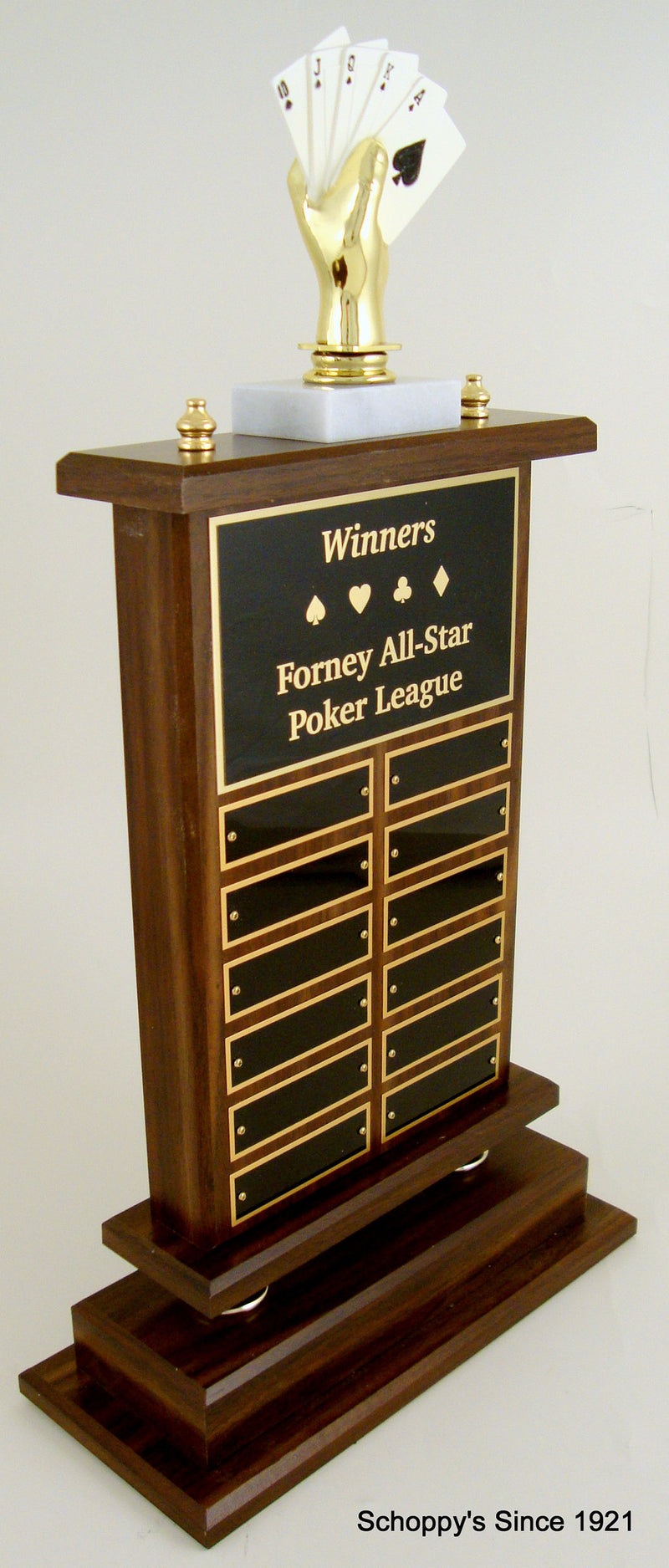 Poker Perpetual Trophy SPT-Poker-Trophies-Schoppy&