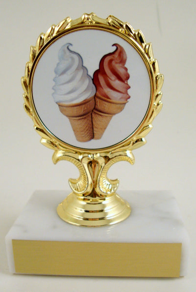 Ice Cream Logo Trophy On Marble Base-Trophy-Schoppy's Since 1921