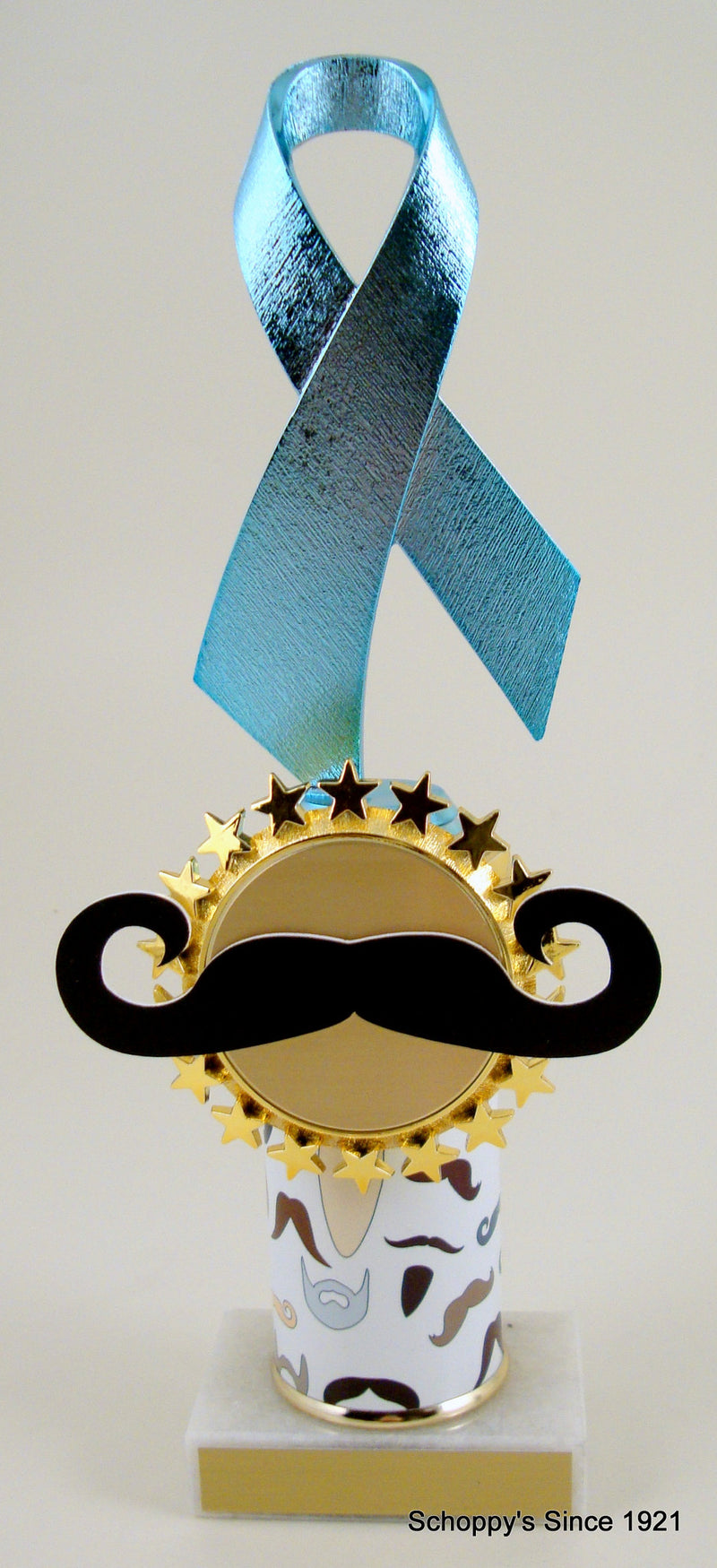 Mustache Awareness Ribbon Trophy-Trophy-Schoppy&