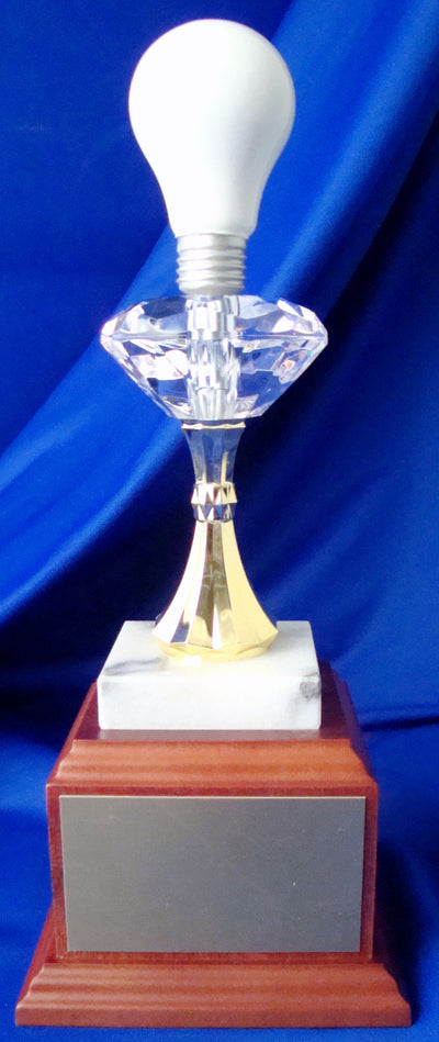 Light Bulb Diamond Post Trophy-Trophy-Schoppy's Since 1921