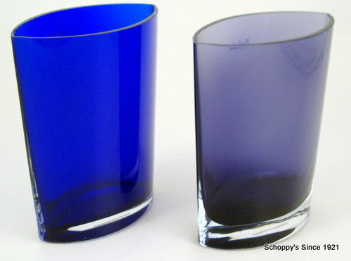 Violet Glass Samantha Vase by Badash-Vase-Schoppy&