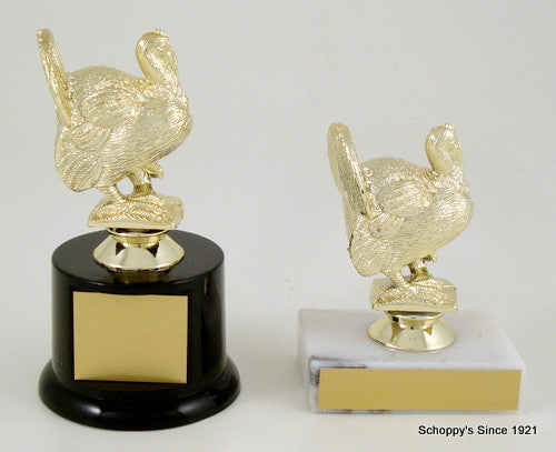 Realistic Turkey Trophy on Black Round Base-Trophies-Schoppy&