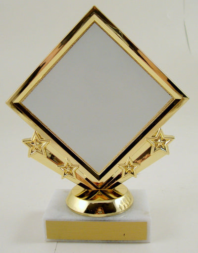 Diamond Star Trophy on Marble Base-Trophy-Schoppy's Since 1921