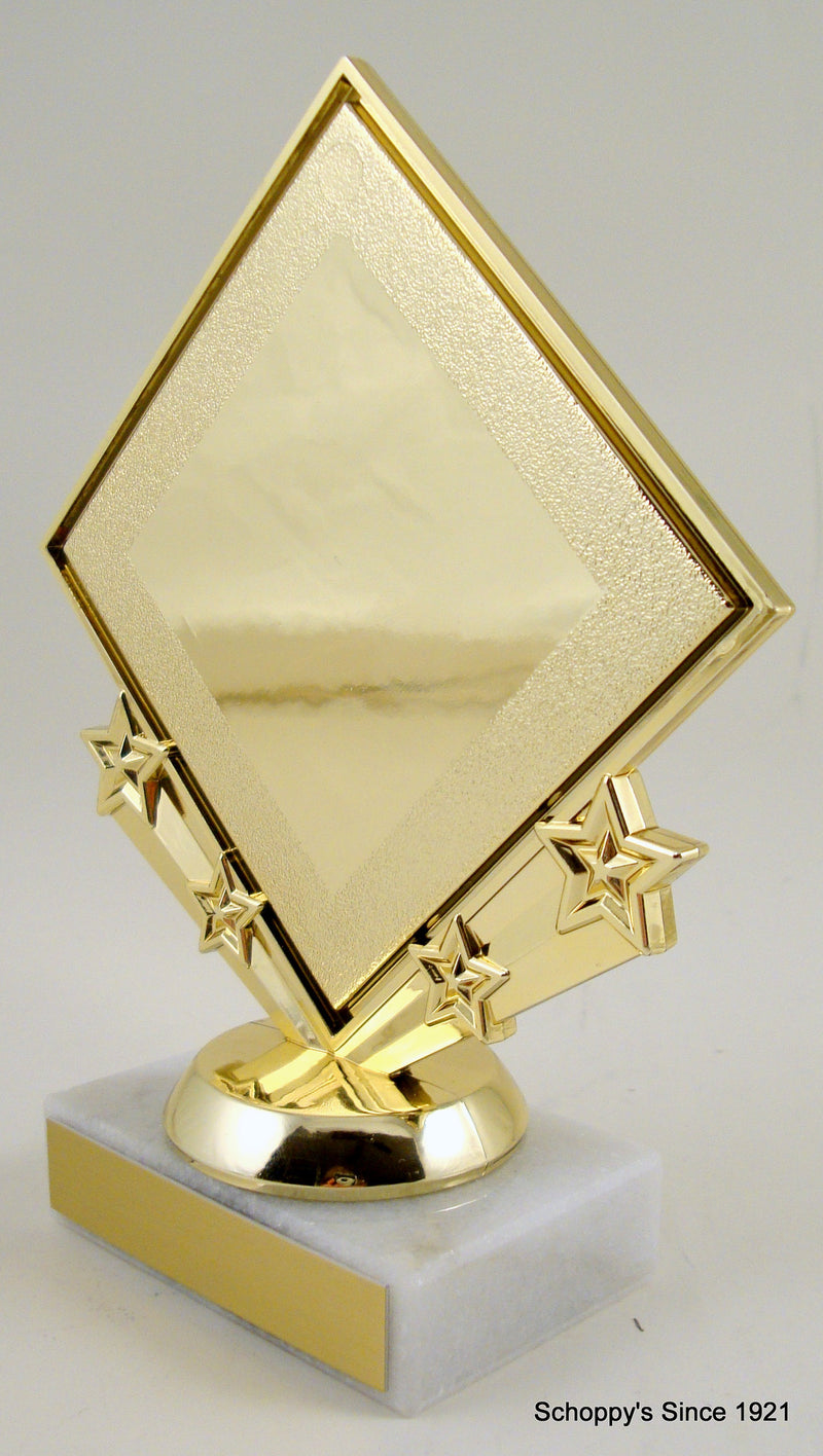 Custom Lamp Of Learning Diamond Star Trophy-Trophy-Schoppy&