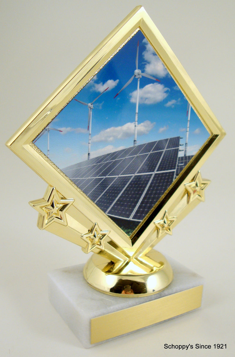 Solar Panel Diamond Star Trophy-Trophy-Schoppy&