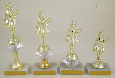 Pageant Junior Marble Trophy Set - Four Trophies-Trophies-Schoppy's Since 1921