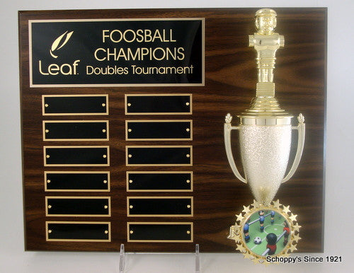 Foosball Cup Figure Perpetual Plaque-Plaque-Schoppy&