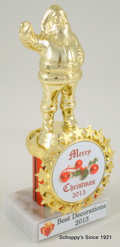 Santa Trophy with Christmas Logo-Trophies-Schoppy&