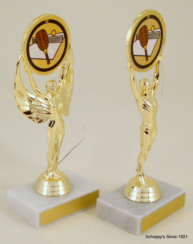 Pickleball Achievement Trophy on Marble Base-Trophy-Schoppy&