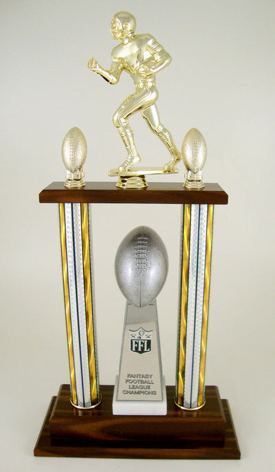 Fantasy Football Championship 2 Column Trophy-Trophies-Schoppy's Since 1921