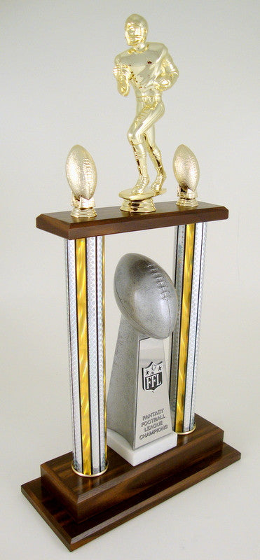 Fantasy Football Championship 2 Column Trophy-Trophies-Schoppy&