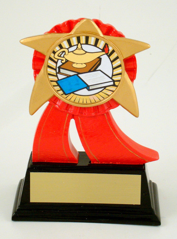 Star Ribbon Resin With Custom Theme Choice-Trophy-Schoppy&
