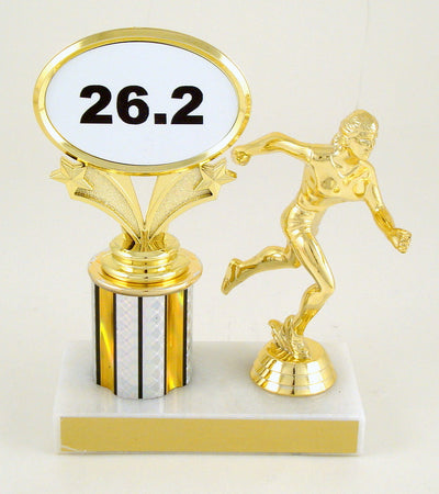 Distance Running Trophy With Runner Figure-Trophy-Schoppy's Since 1921