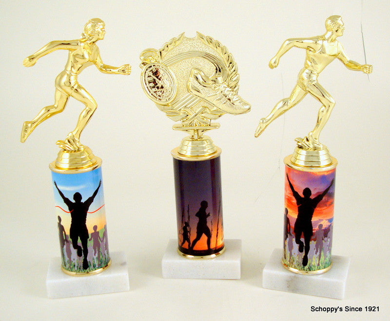 Running Original Metal Roll Column Trophy-Trophy-Schoppy&