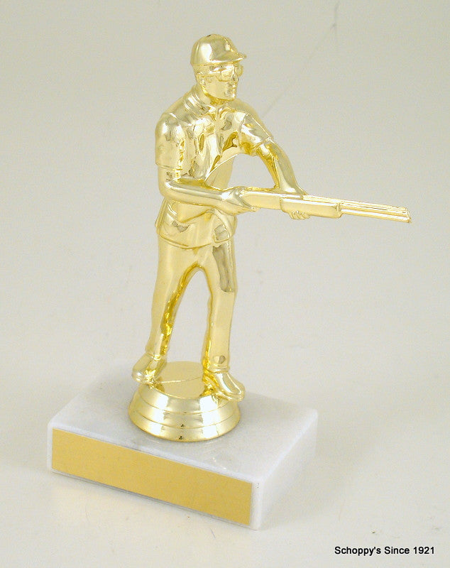 Skeet Shooter Trophy on Marble Base-Trophy-Schoppy&
