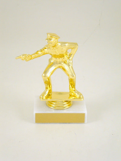 Police Pistol Trophy on Marble Base-Trophy-Schoppy's Since 1921