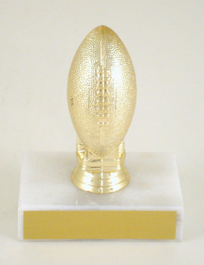 Small Football Trophy on Marble-Trophy-Schoppy's Since 1921