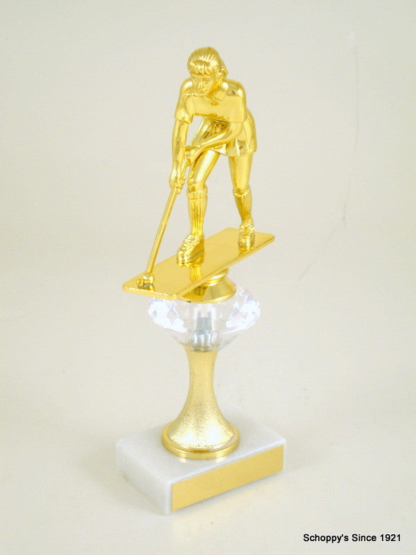 Field Hockey Trophy on Diamond Riser-Trophy-Schoppy&