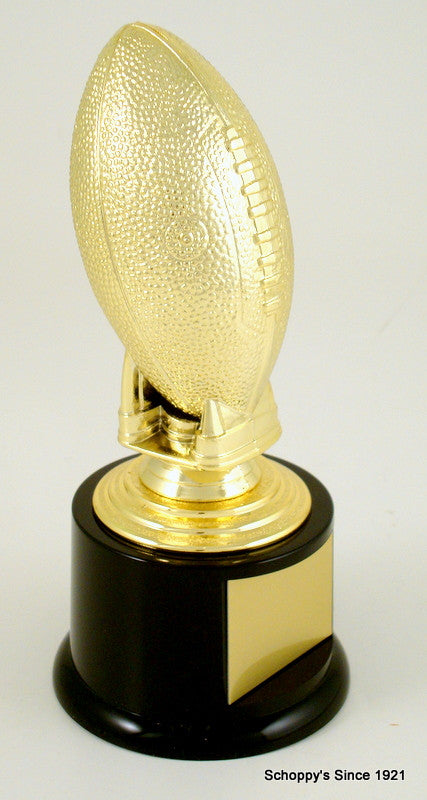 Large Football Trophy on Black Round Base-Trophy-Schoppy&