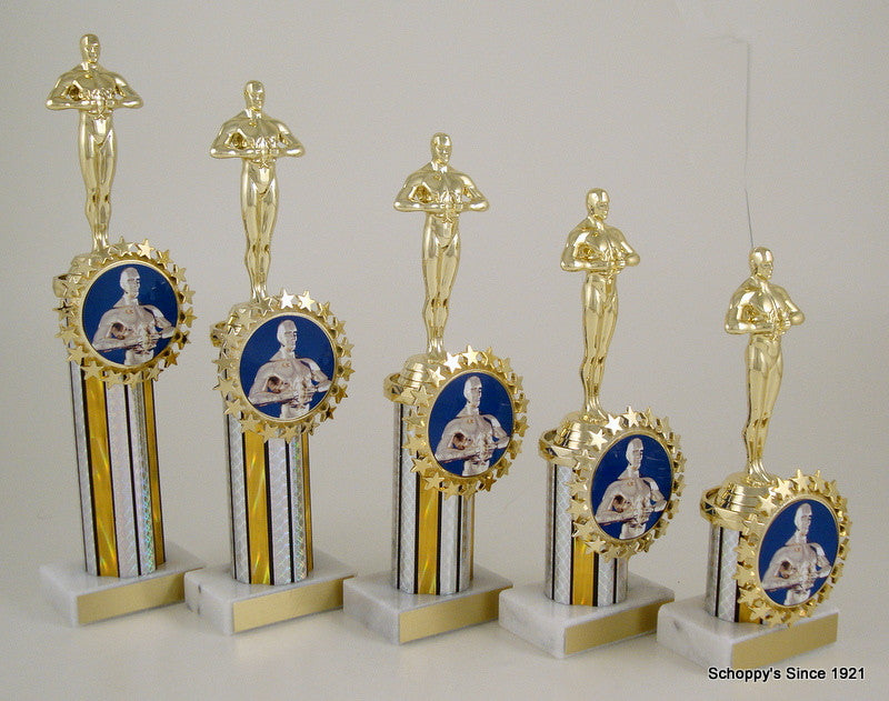 Achievement Trophy Column With Badge-Trophy-Schoppy&